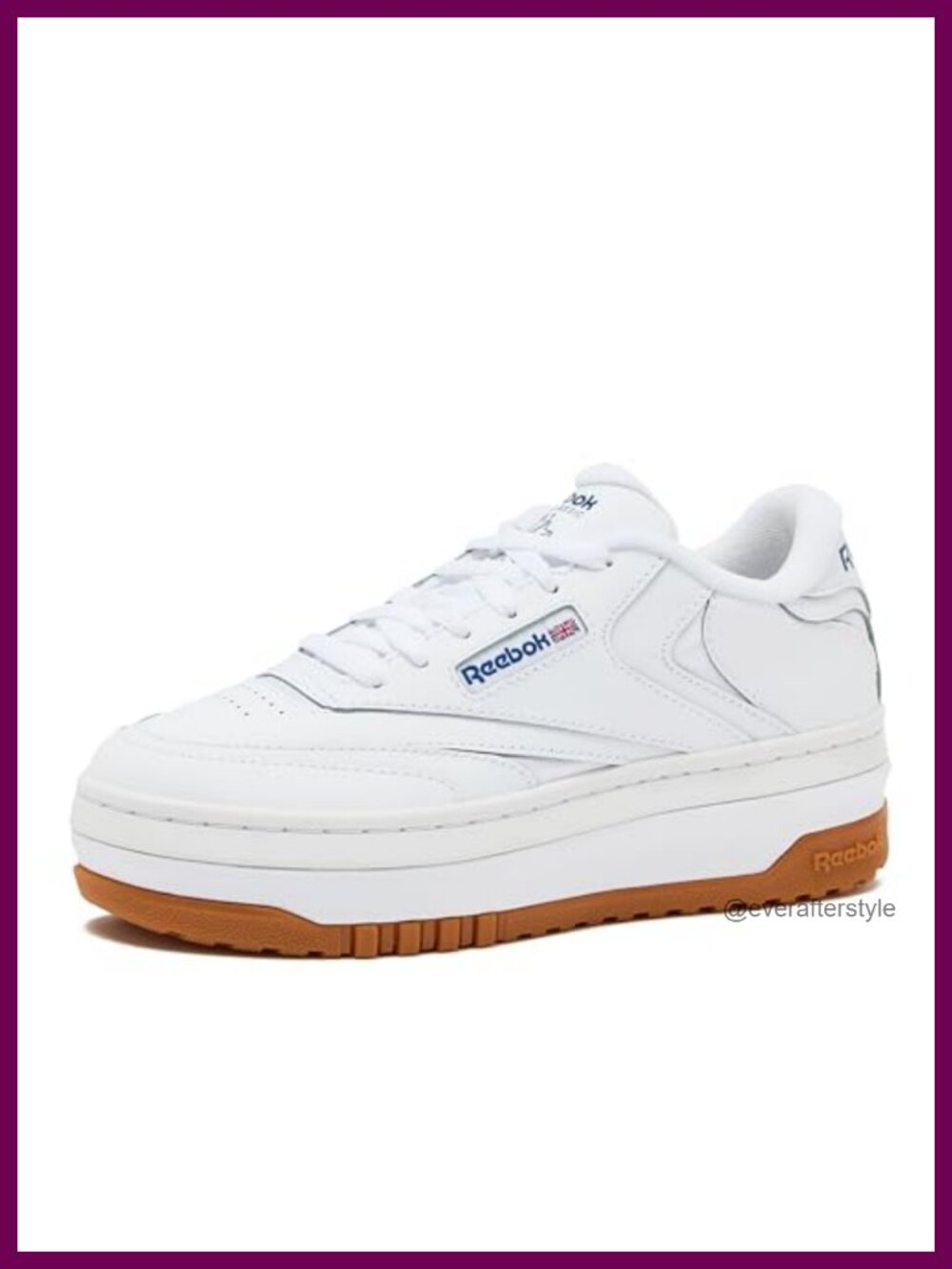 Reebok Club C Extra Platform Sneakers White Leather Women's Casual Shoes